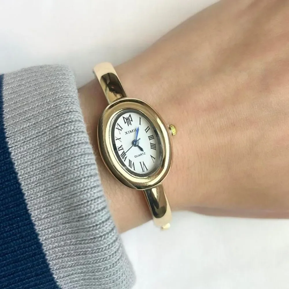 Vintage Inspired Luxury Gold Tone Watch